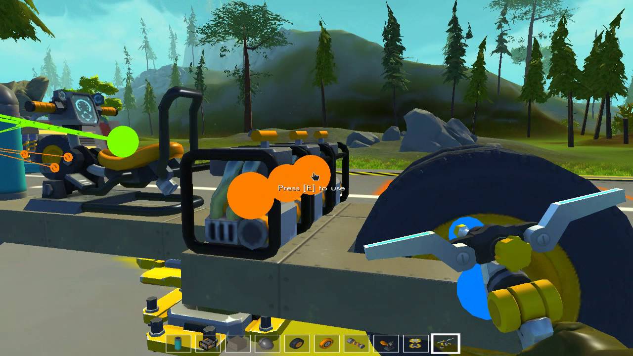 Как сделать мотоцикла в scrap mechanic Как сделать мотоцикла в scrap mechanic