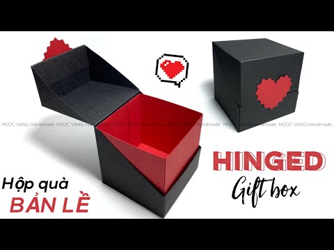HỘP QUÀ BẢN LỀ - Hinged Gift Box (Mini version) | Hộp quà nắp liền phiên bản nhỏ - NGOC VANG