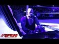 Undertaker rises from a coffin to attack Brock Lesnar: Raw, March 24, 2014