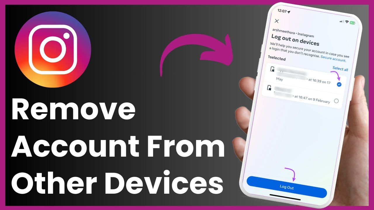 How To Remove My Instagram Account From Other Devices ! How To Remove My Instagram Account From Other Devices !