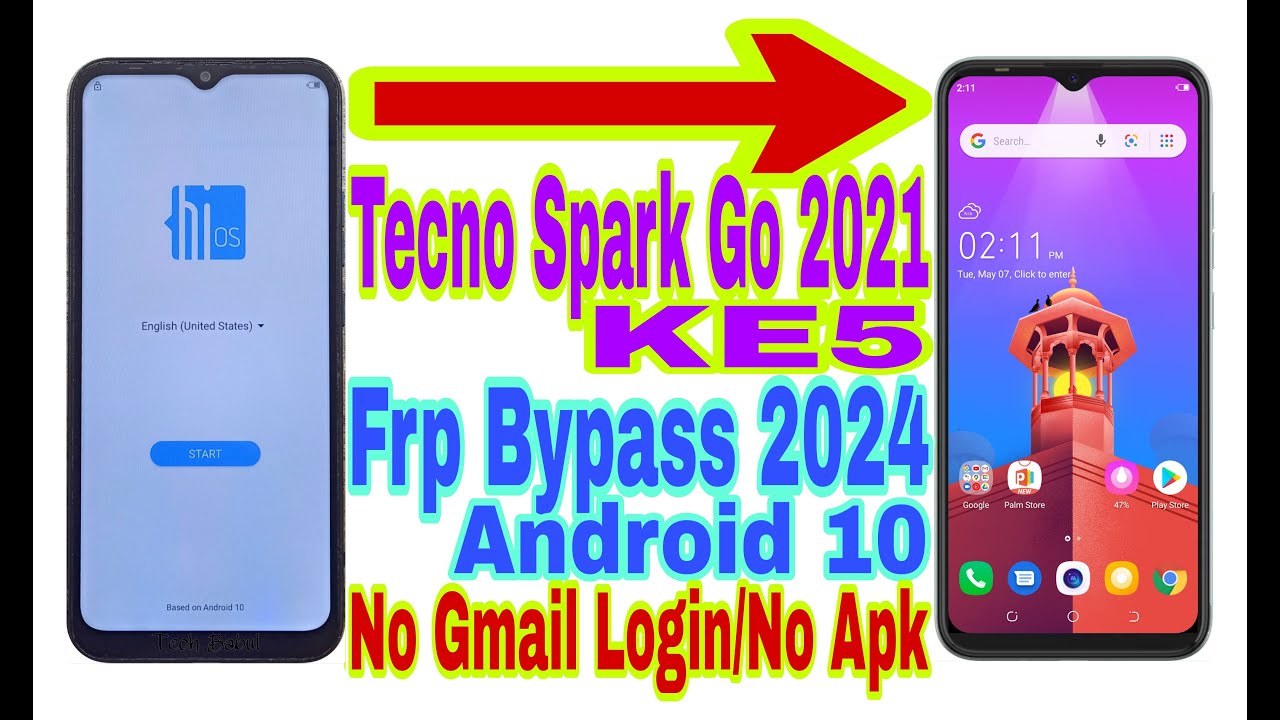 Tecno Spark Go 2021 (KE5) Android 10 Frp Bypass | New Tecno Spark Go 2021 (KE5) Android 10 Frp Bypass | New