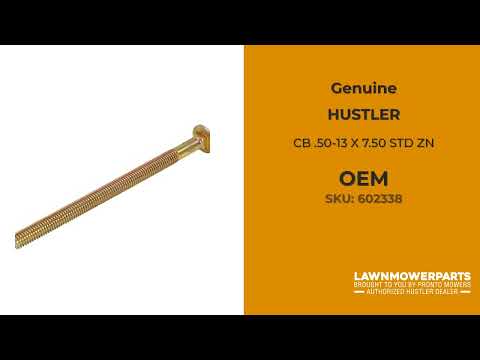 HUSTLER 602338 - CB .50-13 X 7.50 STD ZN - HUSTLER genuine Part Number 602338 HUSTLER 602338 - CB .50-13 X 7.50 STD ZN - HUSTLER genuine Part Number 602338