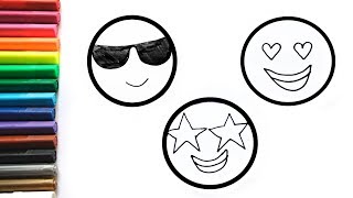 Coloring Emoji | Funny drawings for children I WE ART KIDS