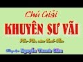 Lg Bài: KHUYÊN SƯ VÃI - Đ.Đ Nguyễn thanh Giàu