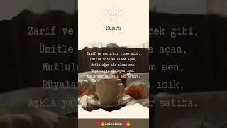 Zümra Adına Duygusal Akrostiş Şiir