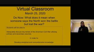 African American History Class March 25, 2020