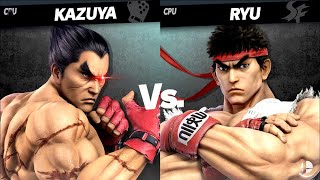 Kazuya Vs Ryu Lv 9 Cpu Battle Super Smash Bros Ultimate