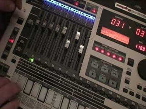 A quick jam session on the Roland MC-808