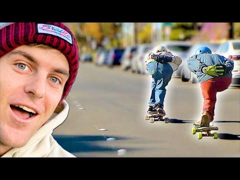 50MPH SKATEBOARD HILL BOMB!