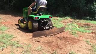 Homemade Rear Plow on John Deere 318