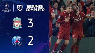 Liverpool 3-2 PSG - GOLES Y RESUMEN - Grupo C UEFA Champions League