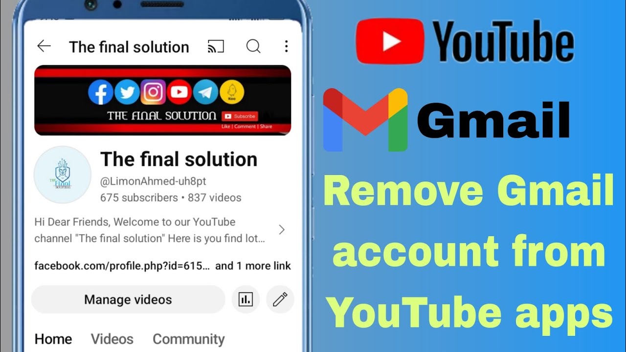 How to Remove a Google Account from Youtube App How to Remove a Google Account from Youtube App