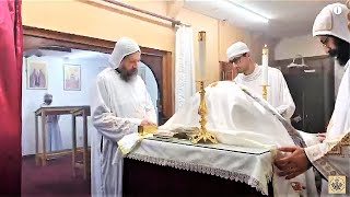 04/03/2020 HG Bishop Youssef: Divine Liturgy w/HG Bishop Basil (Live) @ St Mary & St Moses Abbey, TX~