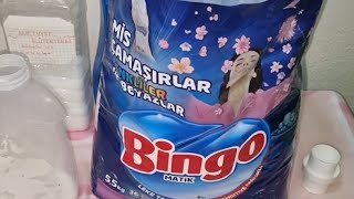 Testing Bingo Universal Sensitive Softening Perfumed Powder Detergent On Whites