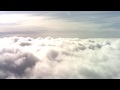 Westjet Decending through the Clouds into Calgary Alberta, Neat video