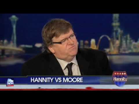 ROUND 2: Michael Moore on The Sean Hannity Show, Friday, October 9th, 2009