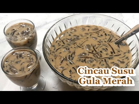 Grass Jelly Ice with Brown Sugar Milk