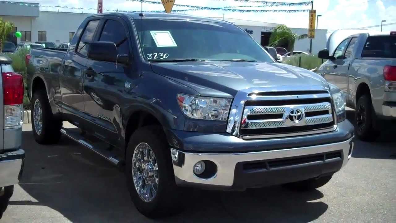 #3230 2010 Toyota tundra blue with custom wheels - YouTube