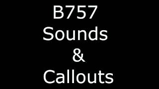 Boeing 757 Callouts and Sounds