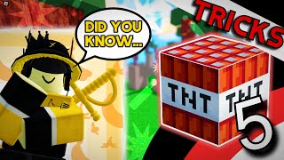 💥5 Tnt Tricks No One Needed To Know 🧨 Roblox Bedwars