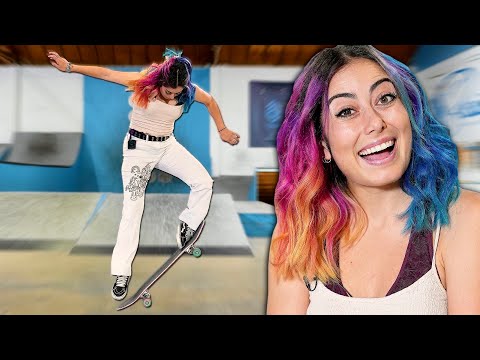 JENISE LEARNS MOVING KICKFLIPS!