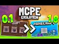 MCPE Evolution 0.1 to 1.8! Minecraft PE History (0.1 to 1.8) - Minecraft Pocket Edition Evolution