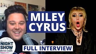 Miley Cyrus On Her Relationship With Her Dad, New Music & Kissing Dua Lipa The Night Show W Mitch