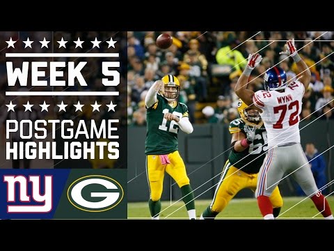 Giants Vs Packers Nfl Week 5 Game Highlights Giants Vs Packers Nfl Week 5 Game Highlights