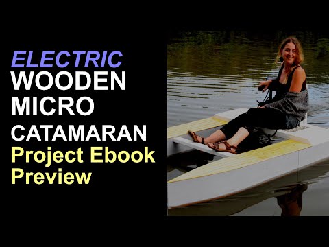 Wooden Micro Catamaran - build (2) and first launch