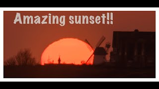 Capturing an amazing sunset over lytham windmill ! #photography #sunset