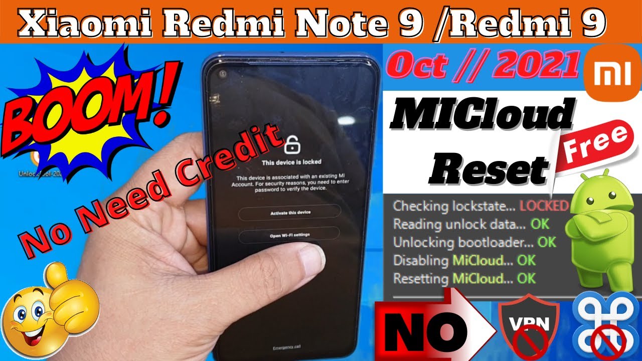 Mi Account Remove /Redmi Note9 /Redmi 9…And All Xiaomi Mi Account Remove /Redmi Note9 /Redmi 9…And All Xiaomi