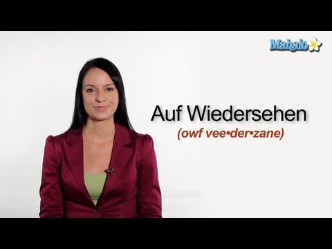 How to Say "Goodbye" in German - YouTube