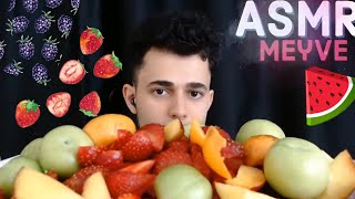 🍉🍓🍇*ASMR* Meyve Salatası ASMR Türkçe | Rahatlatıcı ASMR | Türkçe ASMR | Yiyecek 