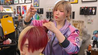 Asmr Relaxing Full Course Anime Haircut From Scissors To Shave