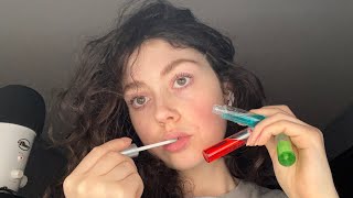 Asmr Edible Lip Gloss Mouth Sounds Tongue Swirls