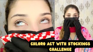Chloro Act With Eye Roll Challenge With Black Gloves