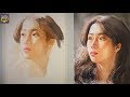 Sunshine Girl - Watercolor Portrait Painting -TimeLapse