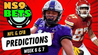 Week 7 College Football and Week 6 NFL Betting Predictions | NS9BETS