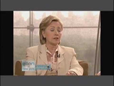 Clinton on Ellen discussing gay marriage