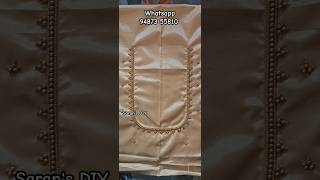 Simple Aariwork Blouse Design