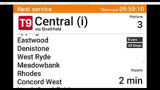 Vlog 240 T9 Northern Line- Hornsby To Central I Via Strathfield