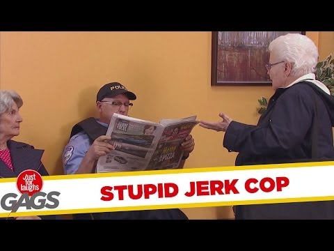 Jerk Cop Steals Old Lady's Seat