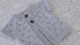 Çimdik Modeli Kelebek Modelli Yelek Yapımı 9-12 Ay