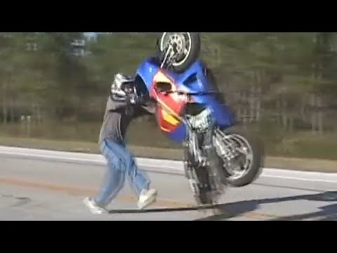 Street bike crashes • Street bike stunts