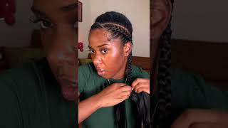 Straight Back Feed In Cornrow Braids With Extensions For You