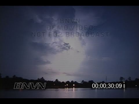 7/5/2004 Time Lapse Lightning Video at night