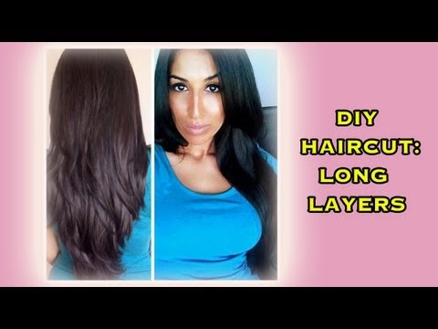 self haircut long layers