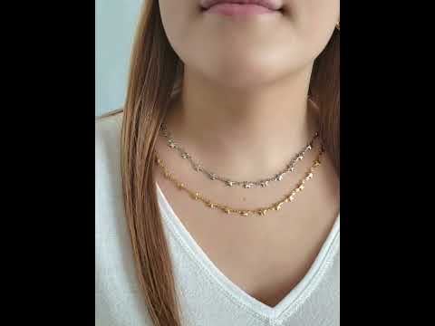 Aspen Unfinished Star Bracelet Chain, Gold or Silver PVD Stainless Steel Aspen Unfinished Star Bracelet Chain, Gold or Silver PVD Stainless Steel