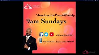 Mount Sinai Sunday Morning Worship Service September 18, 2022