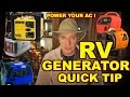 👏IMPORTANT TIP: How to Power an RV AIR-CONDITIONER with a Generator